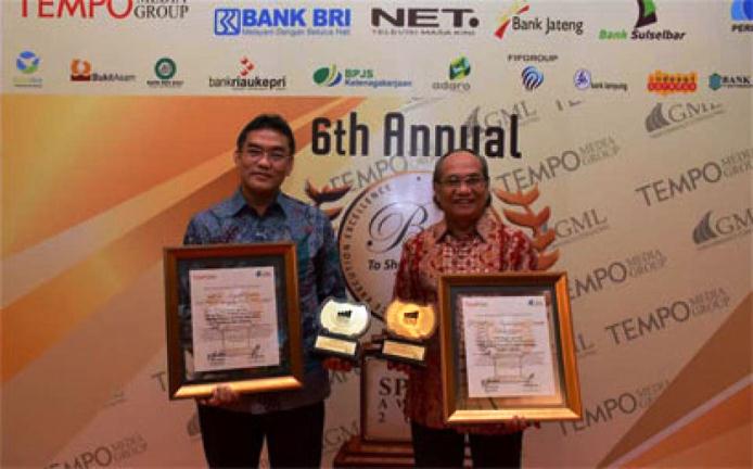 HEBAT... Bank Riau-Kepri Raih 2 Penghargaan Tertinggi SPEx2 Award 2016