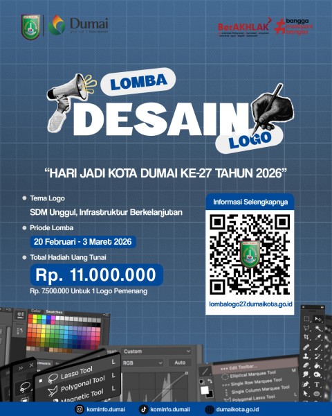 Sambut Hari Jadi ke-27, Pemko Dumai Segera Buka Sayembara Desain Logo Tahun 2026