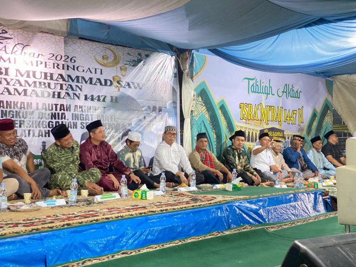 Hadirkan Ustazd Kondang Ucay Batubara, Asisten II Hadiri Tabligh Akbar di PT Ciliandra Perkasa Siabu
