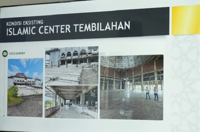 Perbaikan Islamic Center Inhil,  Tiga Perusahaan Siap Bantu