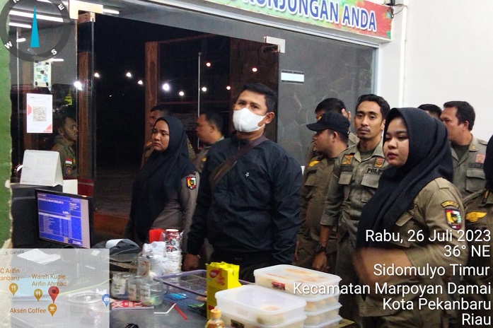 Satpol PP Pekanbaru Dapati Hiburan Malam Langgar Jam Operasional