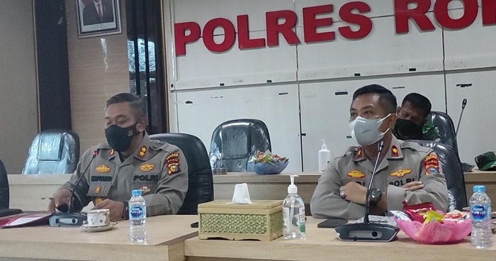 Rakor PPKM Level 4, Polres Rohul Lakukan Penyekatan Daerah Perbatasan