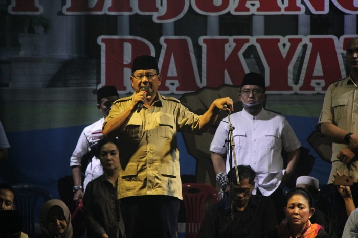 Pidato di Depan Pendukung, Prabowo: Saya Dilatih untuk Perang, Percayalah, Kemenangan Pasti Datang!