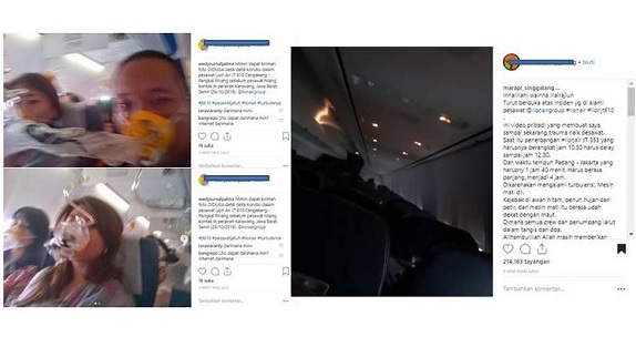 BEREDAR....FOTO  dan VIDEO  Detik-detik Kepanikan Sebelum Pesawat Jatuh, Kata Kementerian Kominfo Begini...