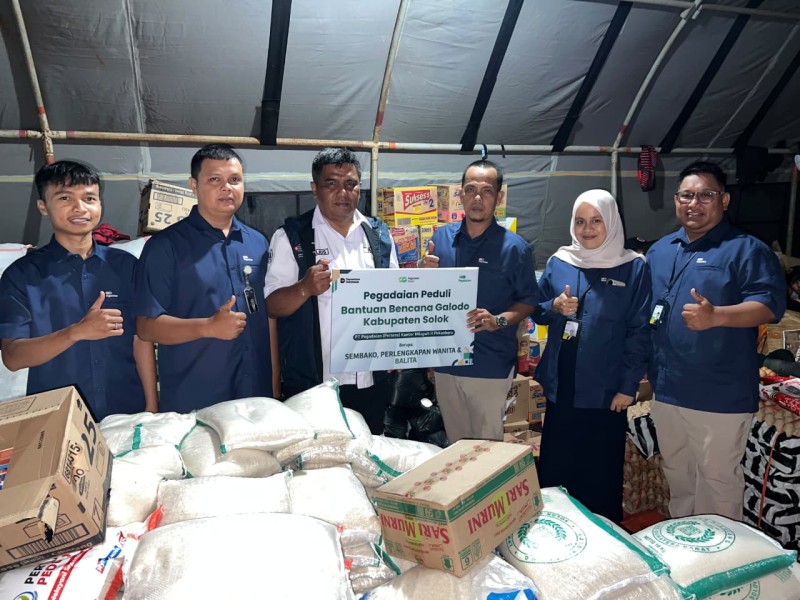 Pegadaian Salurkan Bantuan Tanggap Darurat untuk Masyarakat Terdampak Galodo Kabupaten Solok