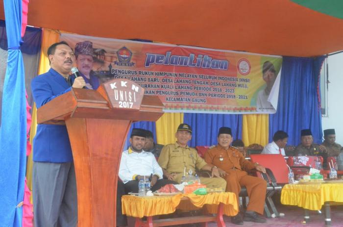 Sekda Inhil Hadiri Pelantikan Pengurus Rukun HNSI Kecamatan Gaung