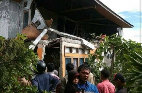 Gempa 5,5 SR Guncang Solok, 1 orang Meninggal, 21 Rumah dan Sekolah  Rusak
