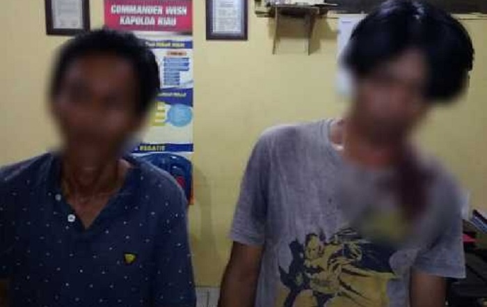SIAL...Bensin Motor Habis Saat Berusaha Kabur, Dua Pelaku Jambret di Pekanbaru Ini Nyaris Jadi Bulan-bulanan Warga