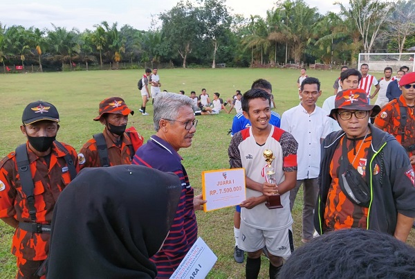 Singingi Hilir Juarai Sepakbola Pemuda Pancasila Kuantan Singingi tahun 2021