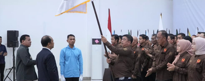 Pengukuhan  Pengurus KONI Kuansing, Targetkan Juara Umum Porprov Dumai