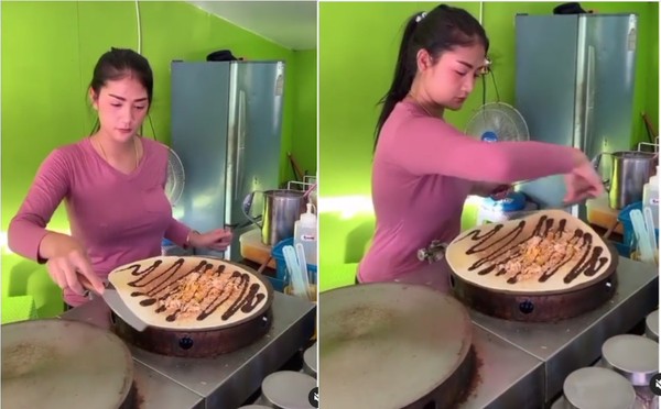 Penjual Crepes Cantik Viral di Media Sosial, Netizen: Jadi Pengen Jajan Terus