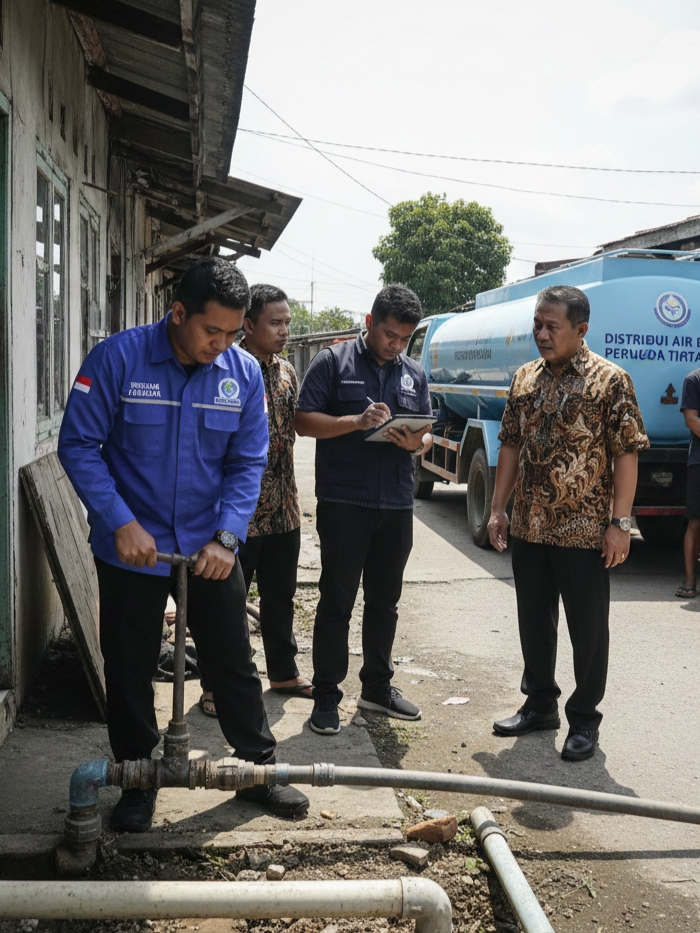 Banyak Sambungan Ilegal, PDAM Tirta Siak Bakal Putus Suplai Air di Kampung Dalam