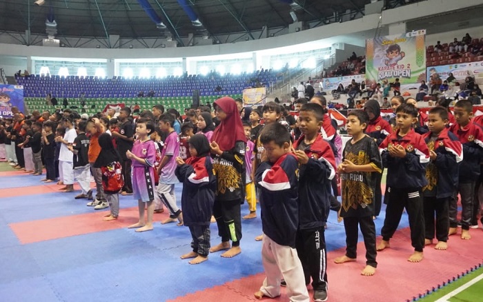 929 Peserta dari 26 Perguruan Karate Ikuti Kejuaraan Karate Kid 2 Riau Open 2025
