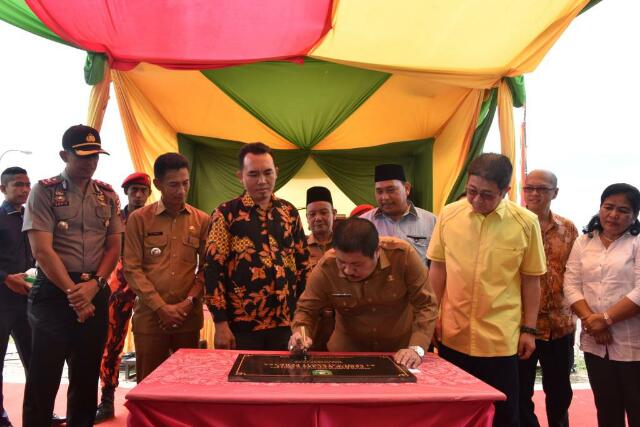 Bupati Amril Resmikan PKS PT SSP di Pinggir