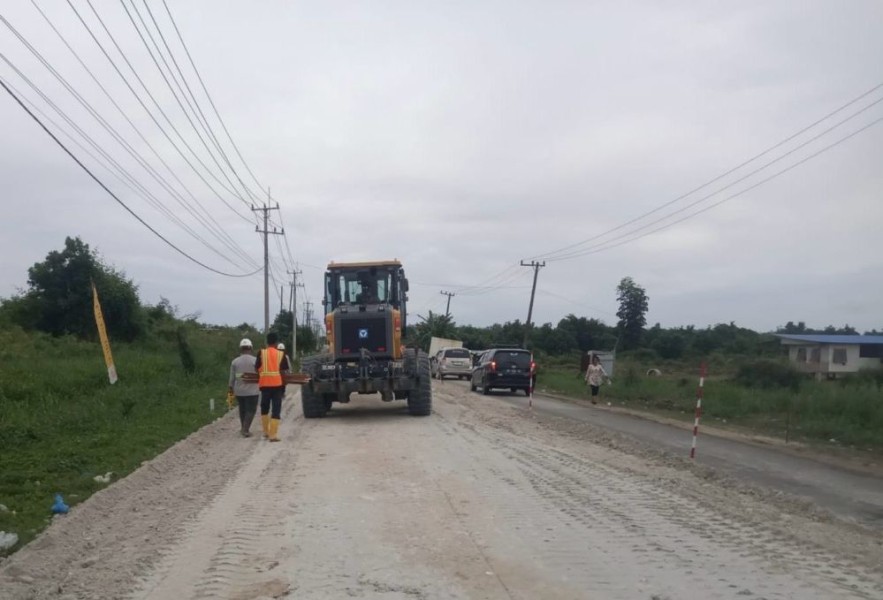 BPJN Riau Perbaiki Ruas Jalintim di Pelalawan, Tangani Ruas Jalan Kerap Banjir