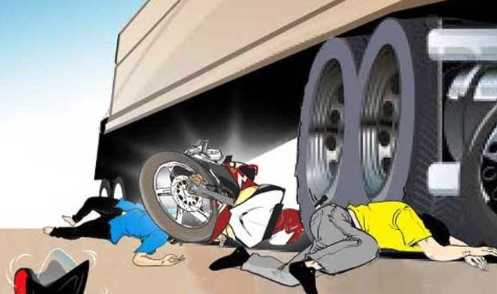 Ngeriii... Jatuh dari Motor, Mesi Aprila Meninggal Usai Dilindas Truk di Kuansing, Kepala Pecah