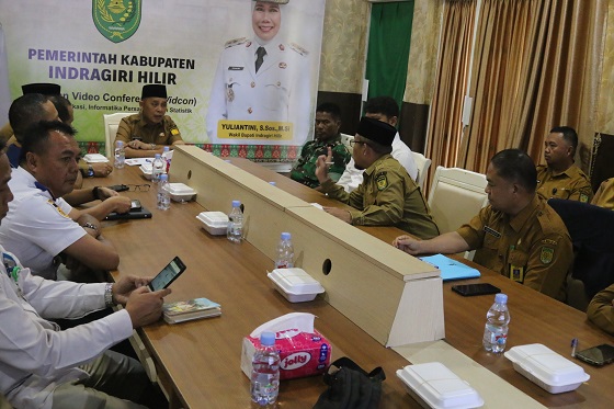 Bupati Inhil Herman Hadiri Rapat Koordinasi Pengendalian Inflasi Tahun 2025
