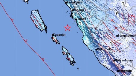 Gempa Magnitudo 5,3 Kembali Guncang Sumbar, Berpusat di Pesisir Selatan