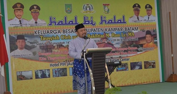 Hadiri Halal bi Halal KBKK-Batam, Wabup Sampaikan Program Prioritas Kampar 