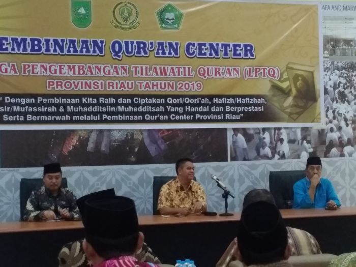 Pj Sekda Buka Kegiatan Qur’an Center Riau 2019