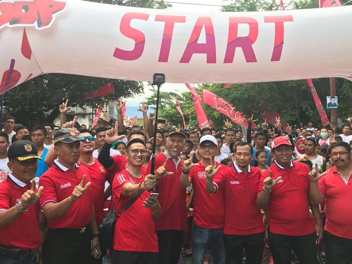 HEBOH...2.300 Runner Sukseskan Event Run Jaman Now Telkomsel di Kota Padang