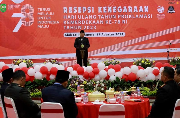 Malam Resepsi Kenegaraan, Alfedri Ajak Satukan Tekad Bergotong Royong Majukan Siak