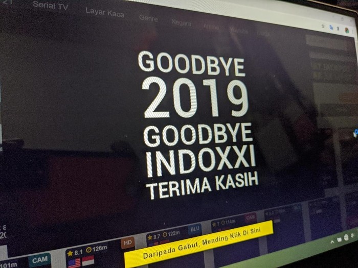Resmi Tutup Layanan, 'Goodbye 2019. Goodbye IndoXXI. Terima kasih'