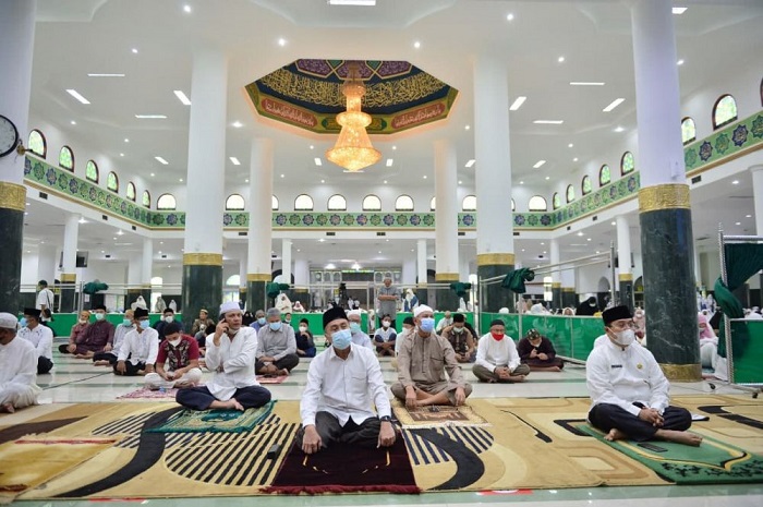 Gubri Hadiri Tabligh Akbar Ramadan 1442 H di Masjid Raya An-Nur Riau
