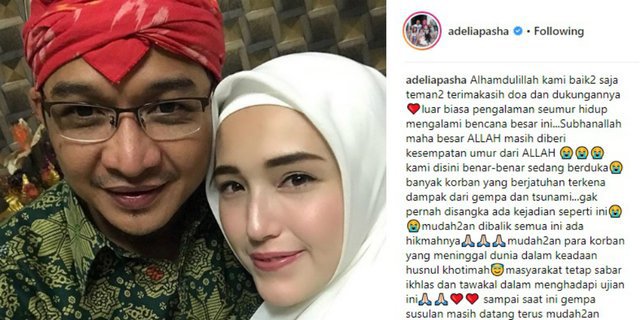 Ini Curhat Istri Cantik Wakil Walikota Palu Pasha Ungu dari Pengungsian Korban Gempa dan Tsunami 