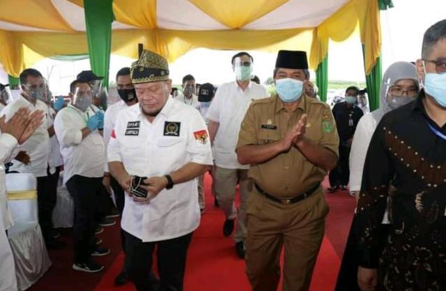 Bupati Siak Alfedri Sambut Kunjungan Kerja Ketua DPD RI ke kabupaten Siak
