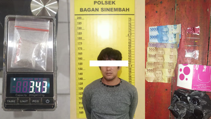 Simpan Sabu, Warga Dalu Dalu Diamankan Tim Opsnal Polsek Bagan Sinembah