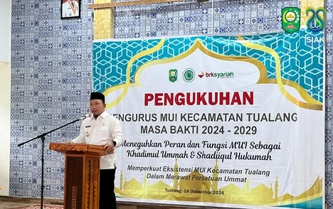 Wakil Bupati Siak Hadiri Pelantikan MUI Kecamatan Tualang Periode 2024-2029