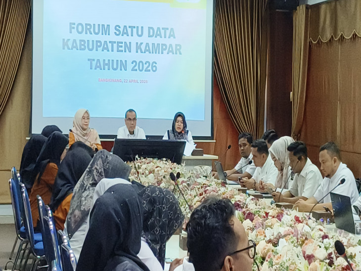 Forum Satu Data Kabupaten Kampar Tahun 2026 Digelar, Perkuat Integrasi dan Kualitas Data Pembangunan