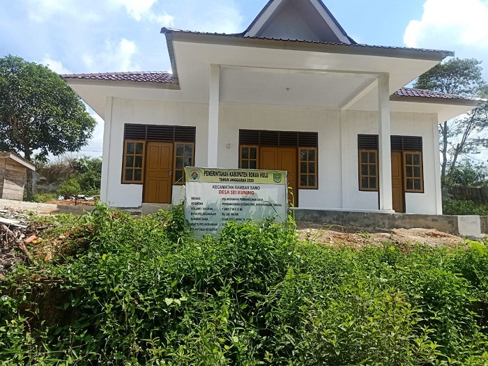TPK Bantah Mark-Up Dana Pembangunan Gedung BPD Desa Sungai Kuning-Rohul 2020 