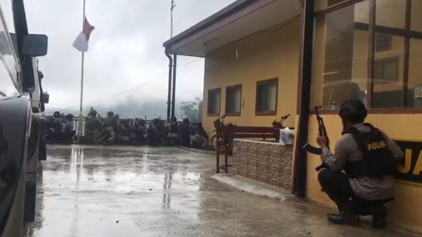 Kelompok Kriminal Bersenjata di Papua  Serang Polsek Tembagapura di Mimika