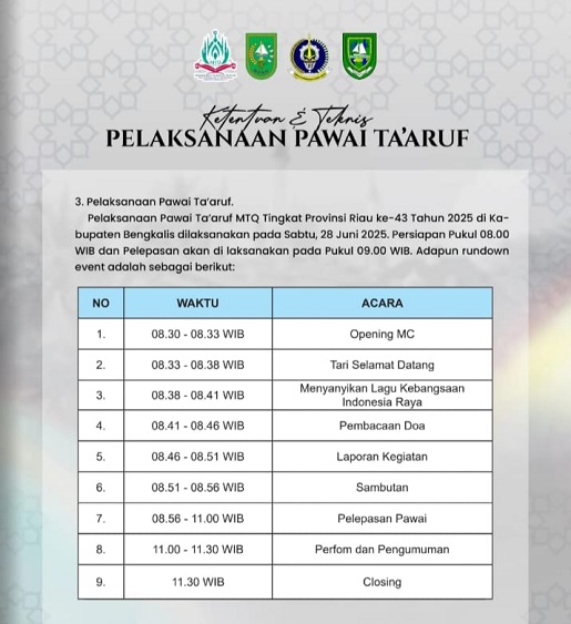 Pemkab Bengkalis Ajak Masyarakat Ikut Hadir Menyaksikan Pawai Ta'aruf Tingkat Provinsi Riau
