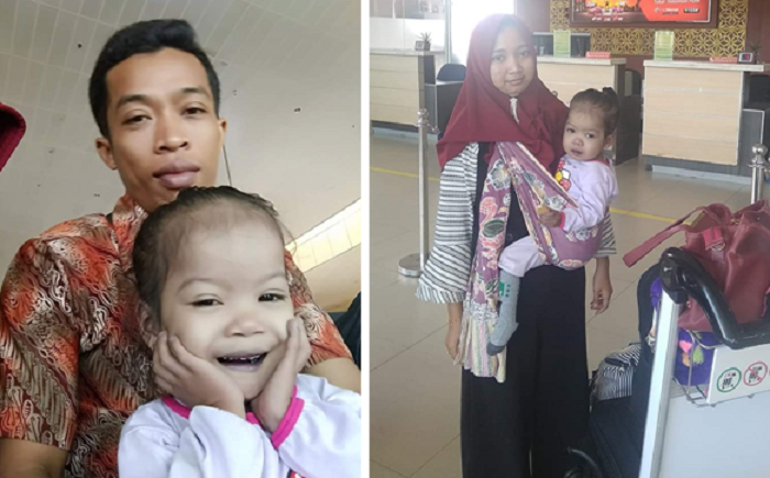 Butuh Bantuan Dana, Akifa Balita Penderita Bocor Jantung Asal Siak Lakukan Cek-up di Rumah Sakit Jakarta