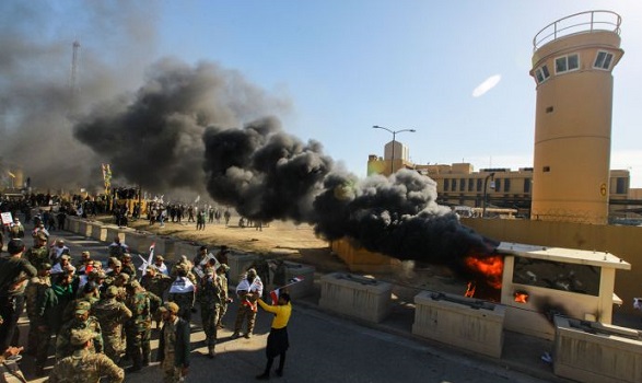 Serangan Lanjutan Iran, Dua Roket Hantam Kedutaan Besar Amerika Serikat di Baghdad