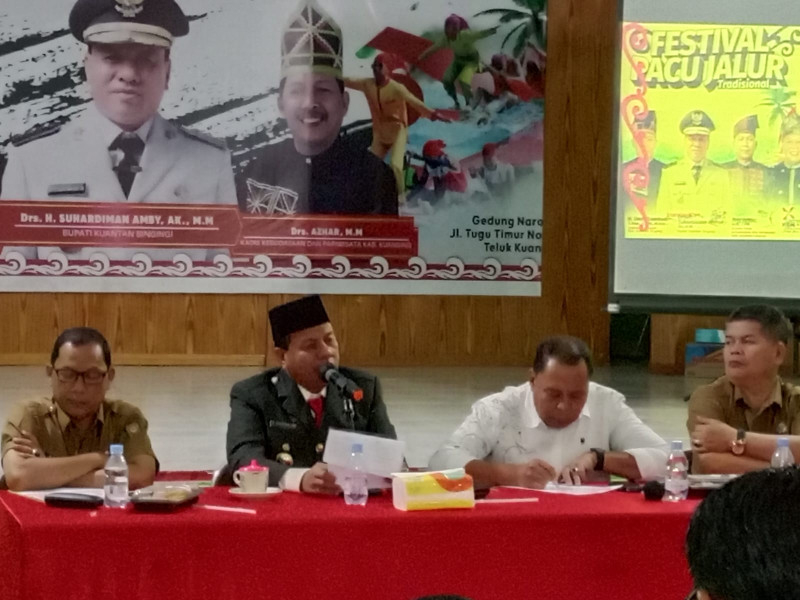 Jelang Pelaksanaan Pacu Jalur, Bupati Ajak Insan Pers Turut Sukseskan pacu Jalur