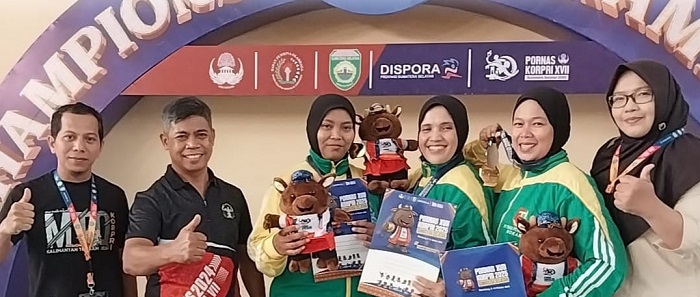 Tim Pencak Silat Korpri Rohul Kantongi 2 Medali Pada Pornas Korpri