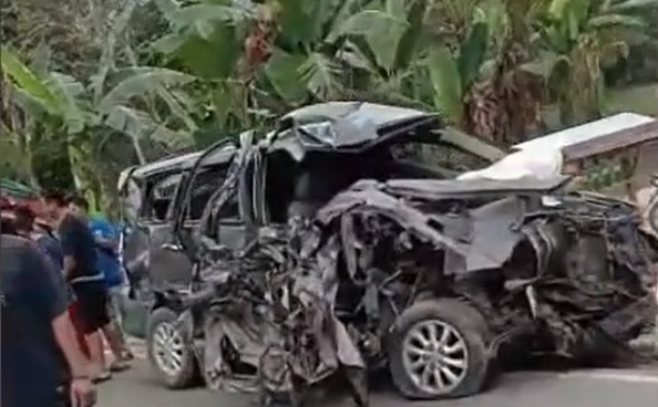 Lakalantas di Lintas Timur Inhu,  Dua Orang Meninggal Dunia, 5 Luka Parah...