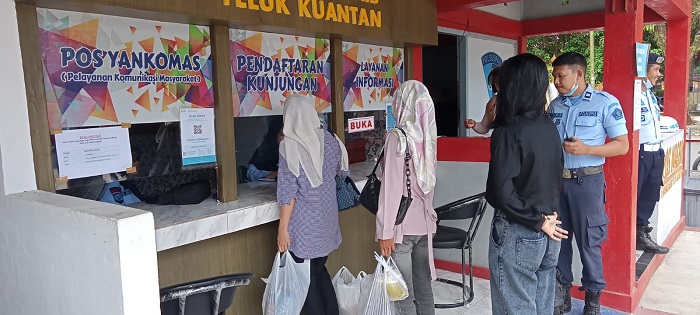 Lapas  Teluk Kuantan  Buka Kembali  Kunjungan  Tatap Muka untuk Warga Binaan