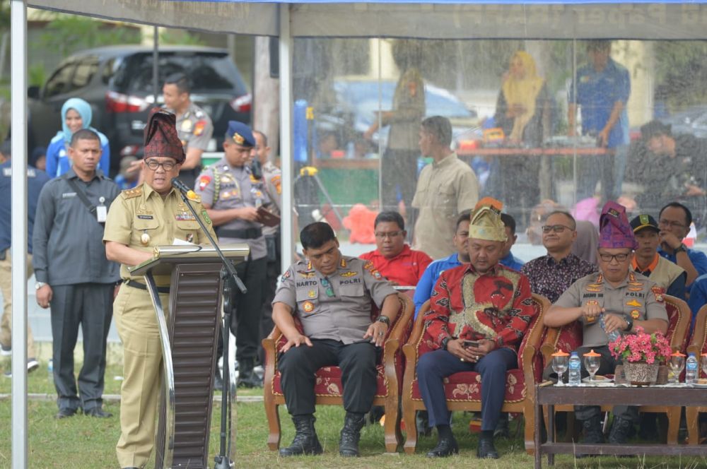 Wakil Gubernur Dan Kapolda Riau Hadiri Pelatihan Pencegahan Kebakaran Hutan dan Lahan di Unilak.