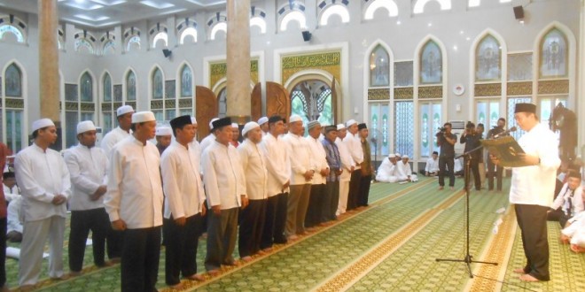 Macam Mana Nih, Sudah 4 Bulan Honor Imam Masjid Paripurna Pekanbaru tak Dibayar
