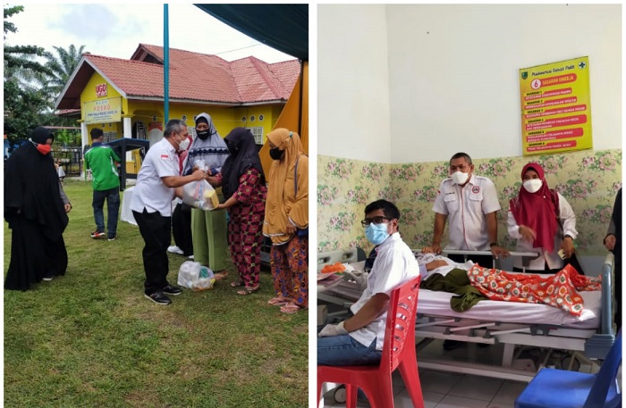Hut Ke - 71, IDI Cabang Rohil Bagikan 450 Paket Sembako Kepada Keluarga Kurang Mampu