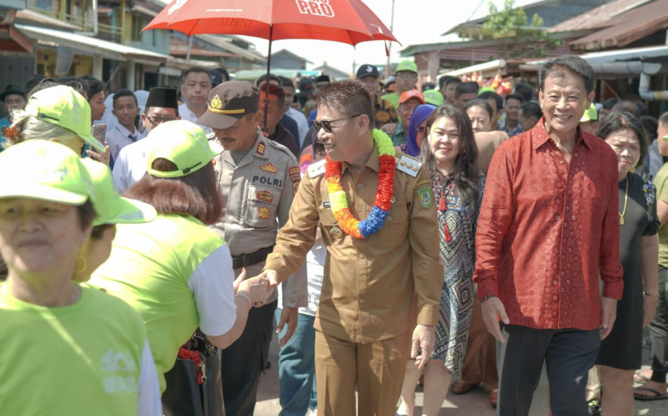 Bupati Rohil Resmikan Jalan Pulau Halang Sepanjang 5359 Meter