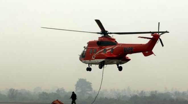 Atasi Kebakaran Hutan di Riau, BNPB Kirimkan Helikopter