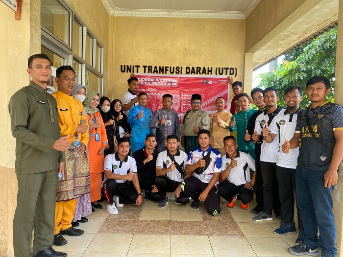 Di HUT Kemenkumham RI Ke - 78,  Petugas Lapas Taluk Kuantan  Donor Darah