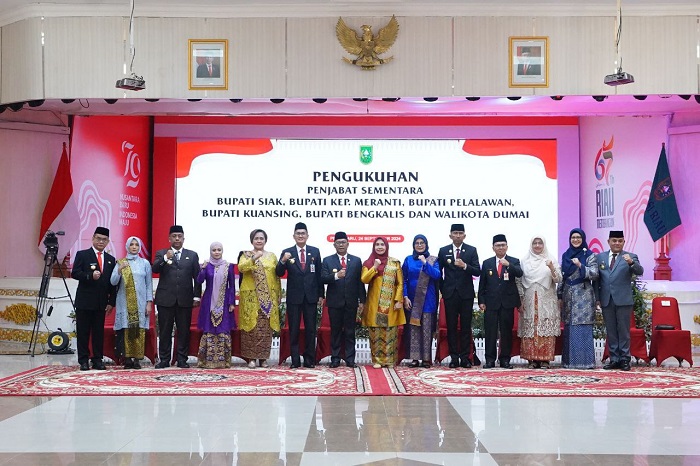 Pj Gubernur Riau Resmi Mengukuhkan 6 Pjs Kepala Daerah, Ini penjelasannya