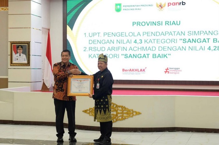 Sejumlah Daerah di Riau Raih Penghargaan Pelayanan Publik dari Kemenpan RB